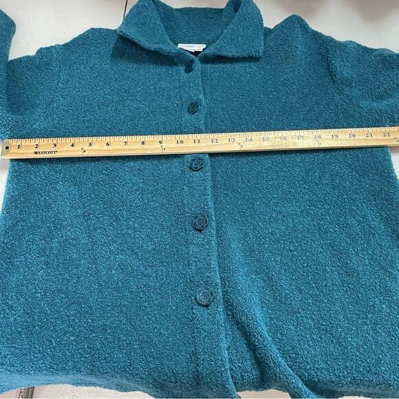 Coldwater Creek green button down sweater size Medium - Picture 11 of 11